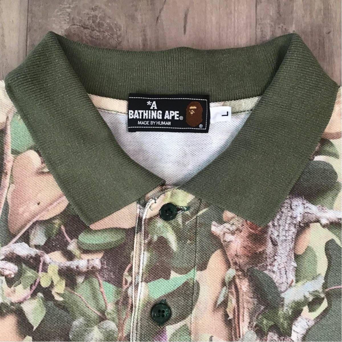 Bape 迷彩　ポロシャツ　Ｌ COLOR CAMO LARGE APE HEAD RELAXED FIT POLO SHIRT | bape.com