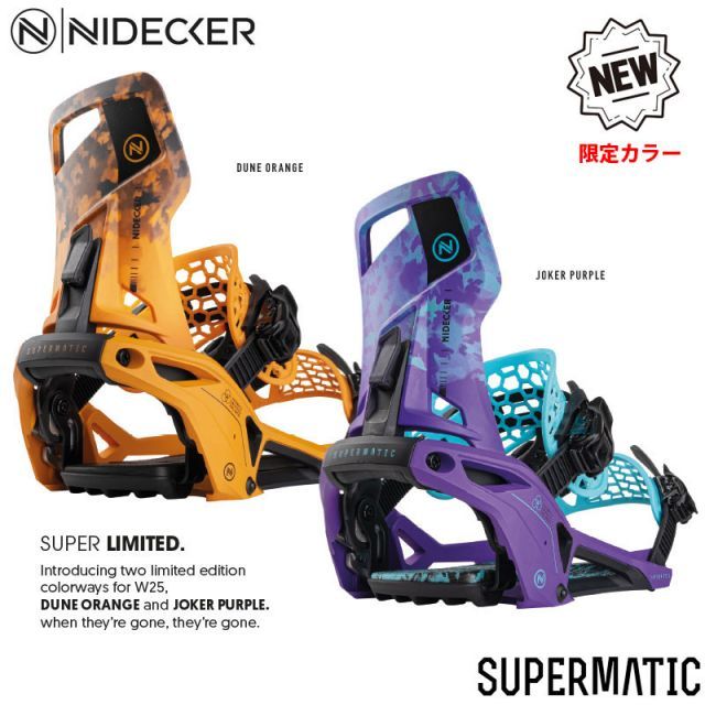 NIDECKER SUPERMATIC ビンディングM 2024-25 スノーボード