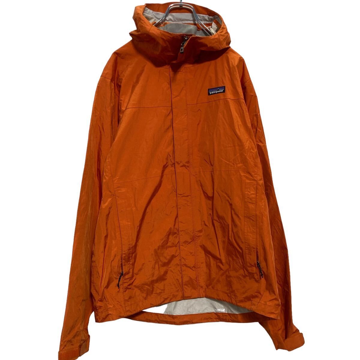 patagonia ジップアップ ナイロンジャケット M オレンジ パタゴニア 