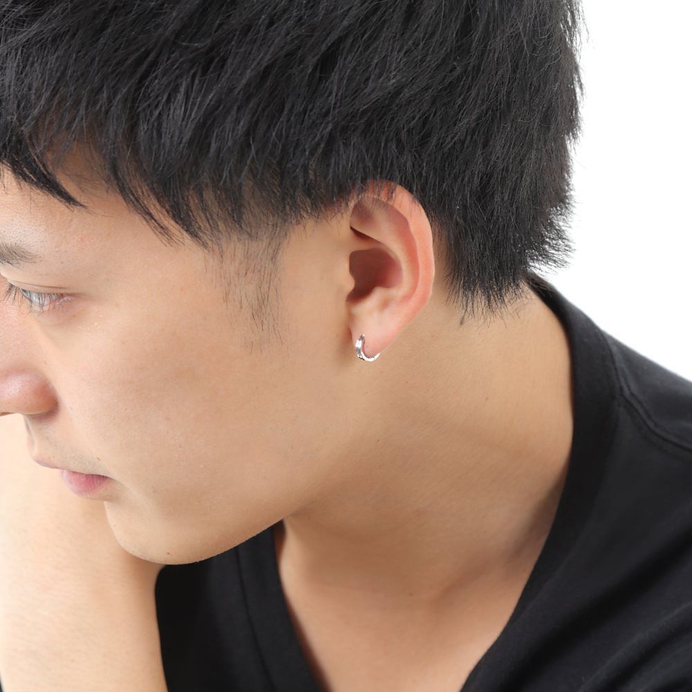 K14 フープピアス 【片耳】 みー様 K14刻印あり 上品フープピアス片耳用14