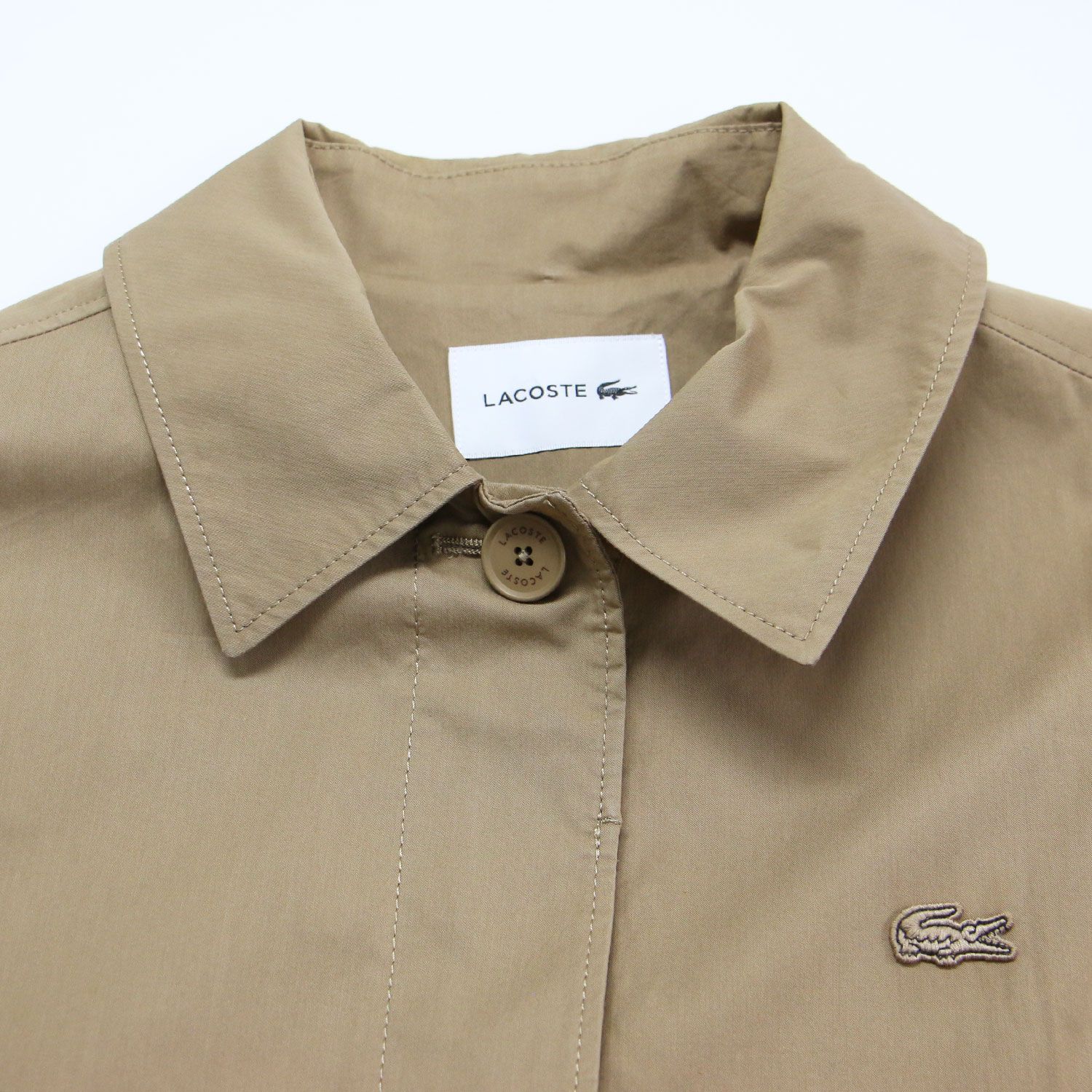 LACOSTE ラコステ コート ベージュ サイズ:34(S) / リラックス