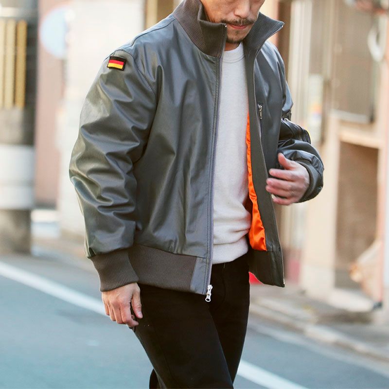 ドイツ軍タイプ パイロットレザージャケット JJ383YN レザーフライト