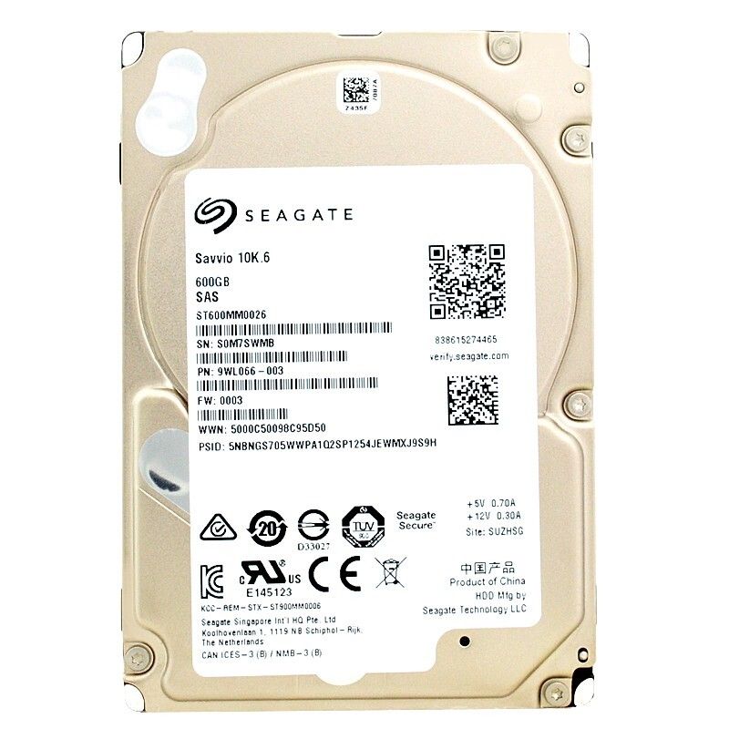 ハードドライブ Seagate ST600MM0026 600Gb 10 000Rpm Sas II 2.5 インチ