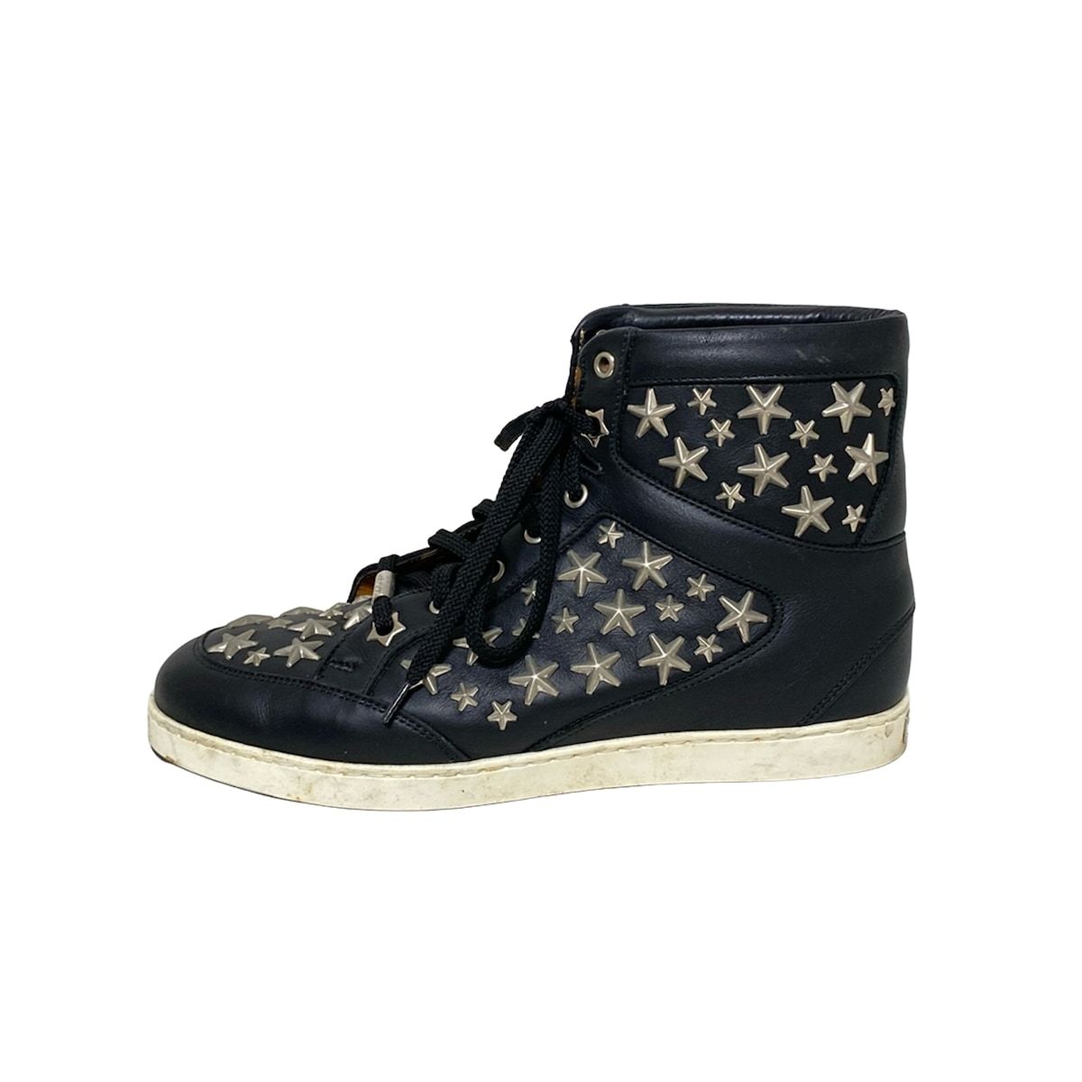 JIMMY CHOO(ジミーチュウ) スニーカー 37 レディース - 黒