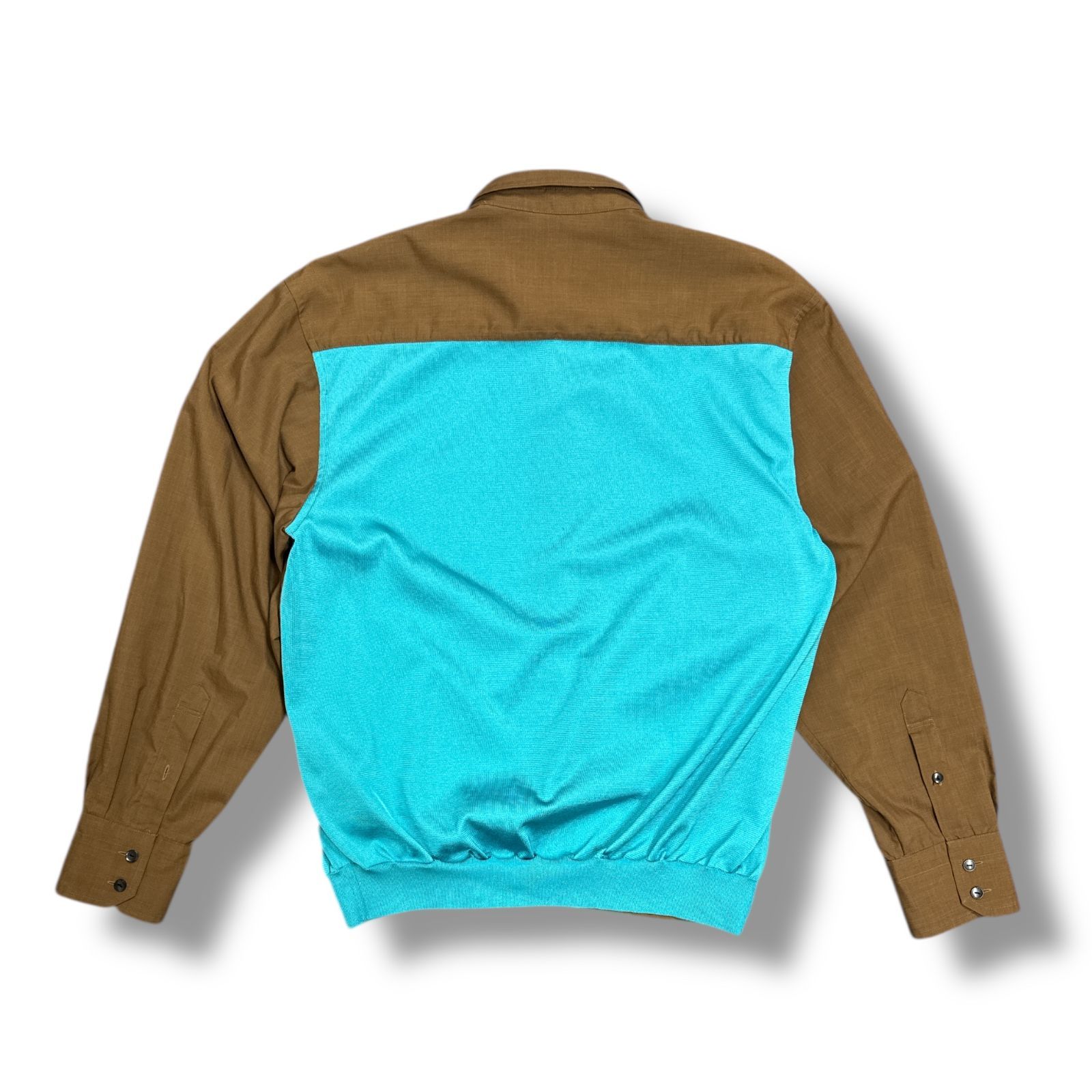 参考上代58300円 kolor 21SS バックニット切替ウールタフタシャツ 
