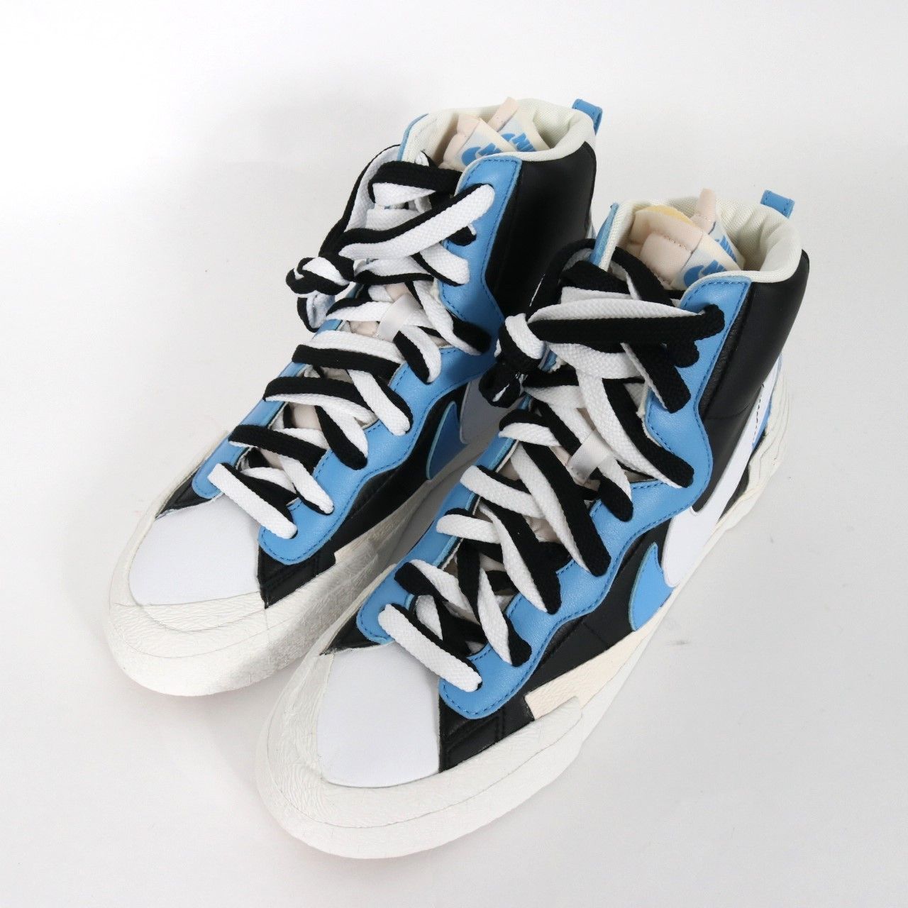 【新品】sacai サカイ 27.5cm メンズ シューズ スニーカー sacai × NIKE BLAZER MID BLACK / BLUE  サカイ × ナイキ ブレーザーミッド ブラック/ブルー BV0072-001 新品 古着