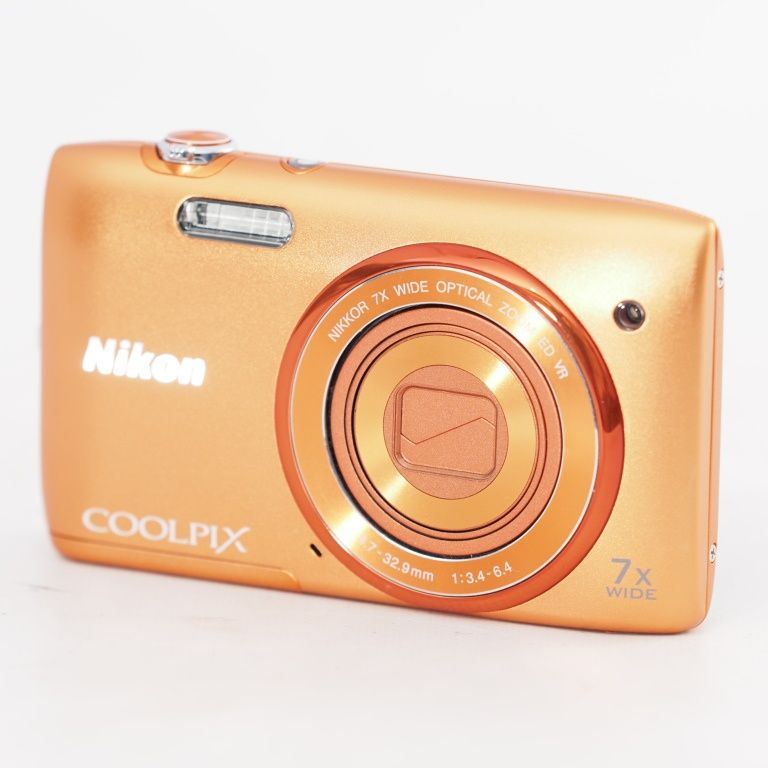 【美品】Nikon COOLPIX S3500 オレンジ　動作確認済 美品 未確認ジャンク ニコン COOLPIX S3500 オレンジ