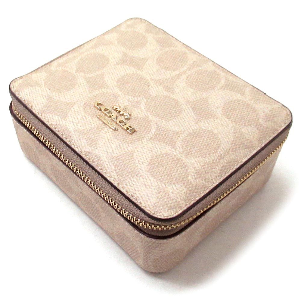 【COACH】SALE★海外限定 ラージジュエリーボックス/レザー COACH】SALE☆海外限定 ラージジュエリーボックス/レザー (Coach