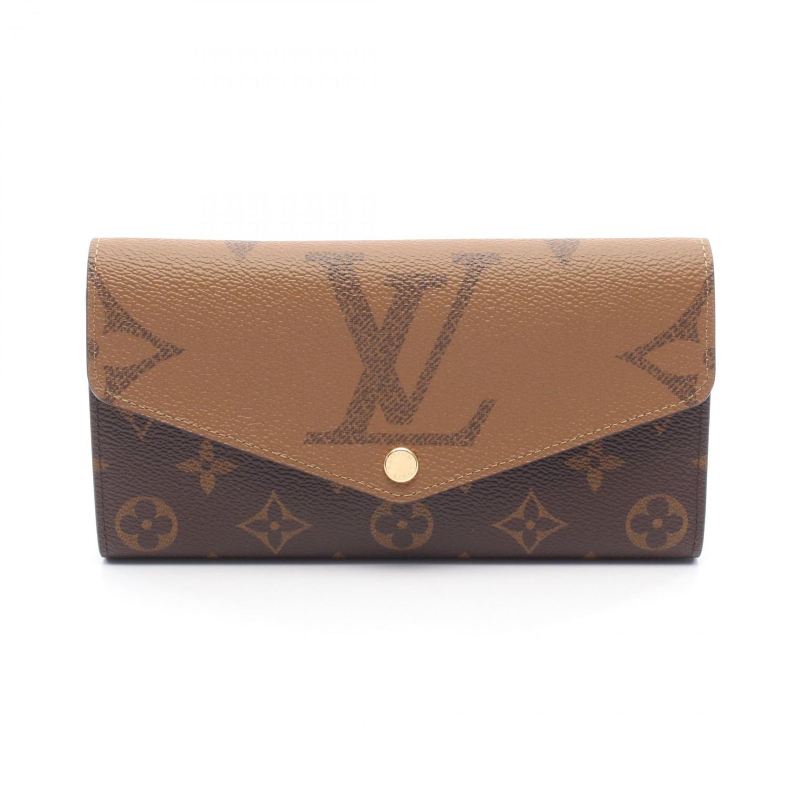 ルイ ヴィトン LOUIS VUITTON 二つ折り長財布 ポルトフォイユ サラ M80726 PVCコーティングキャンバス ポルトフォイユ サラ レディース Used A