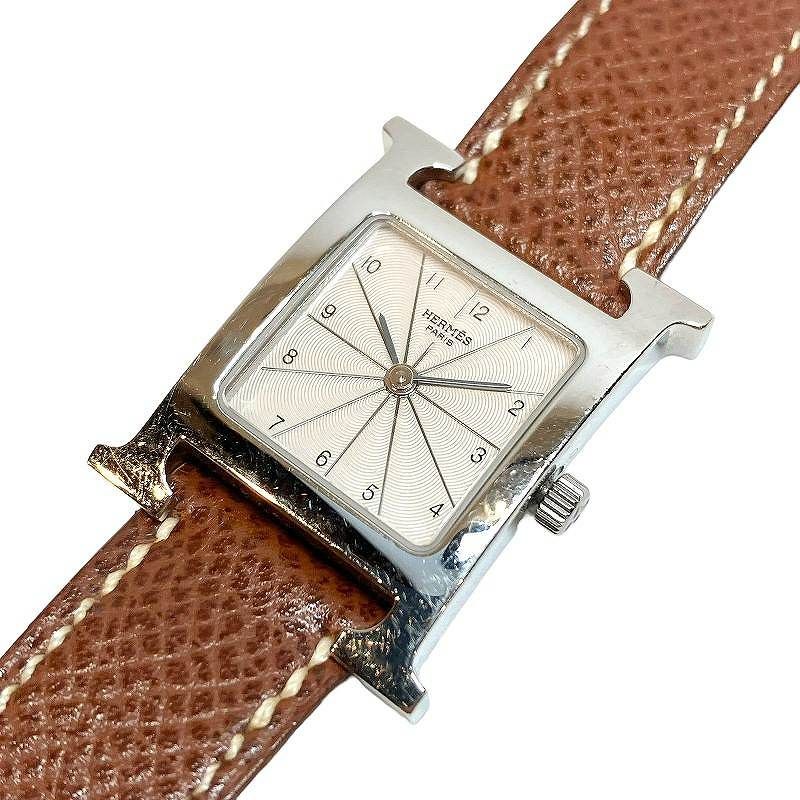 エルメス HERMES Hウォッチ 腕時計 クオーツ HH1.210 文字盤