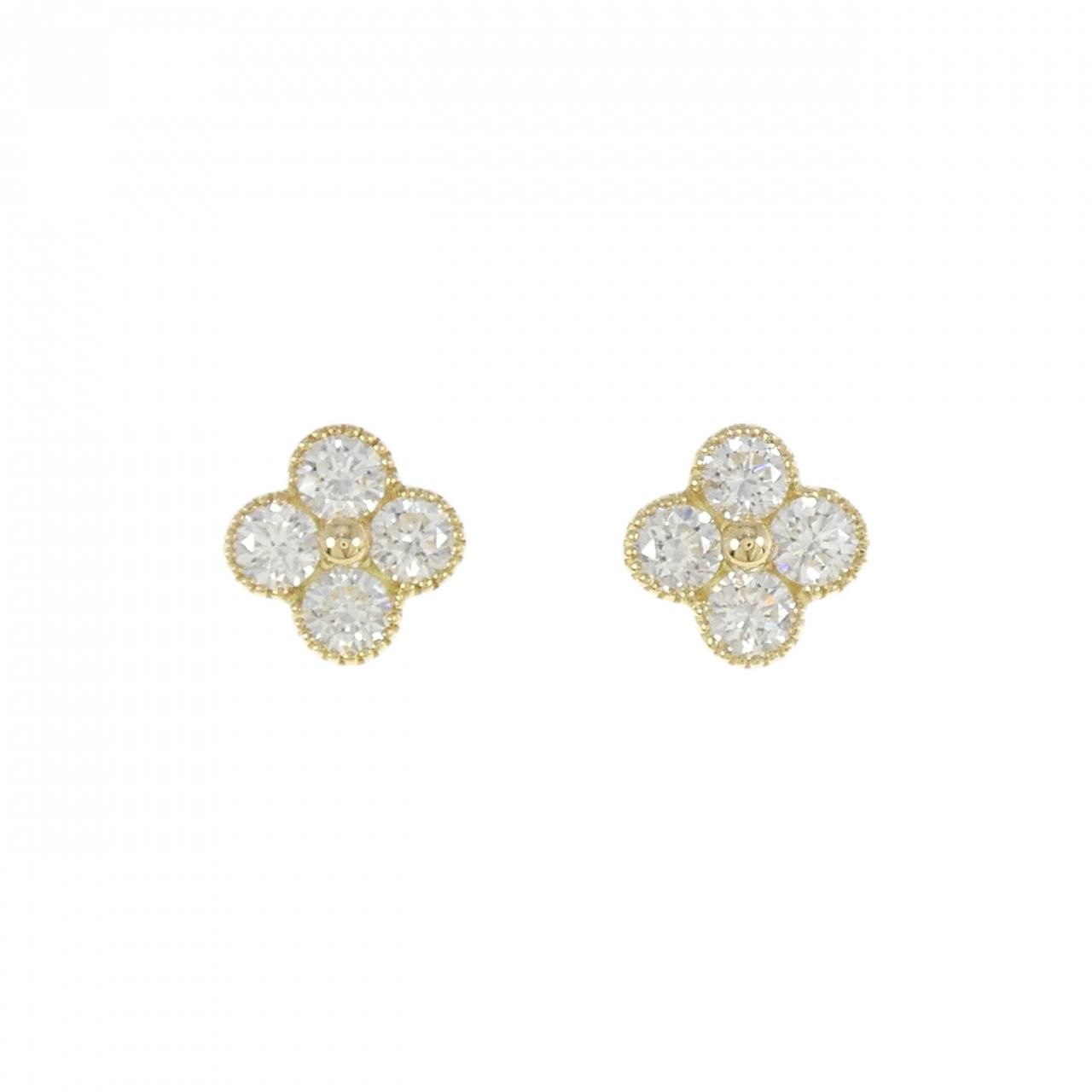 K18YG ダイヤモンド ピアス 1.051CT