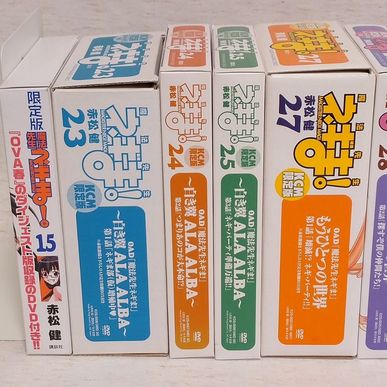 【未開封品あり】魔法先生ネギま! 限定版 特装版 CD/DVD付き 12冊セット 15,23,24,25,27,28,29,30,31,32,33,34巻 赤松健 ドラマCD OADオリジナルアニメーションDVD @FE_01_1 KCM限定版 魔法先生ネギま! DVD セット 29巻以外未開封
