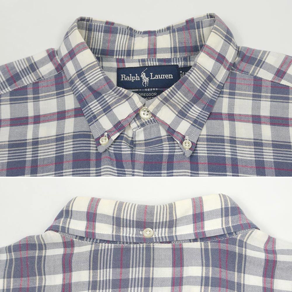 古着 90s Ralph Lauren 「GREGGOR」 ワンポイント ストライプ