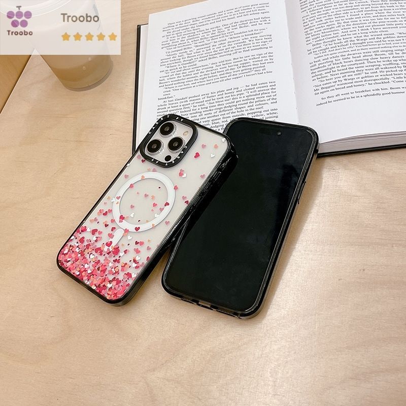 Casetify うさぎとハートiPhone16proケース ハートピンクのうさぎ iPhoneケース CASETiFY MagSafe対応