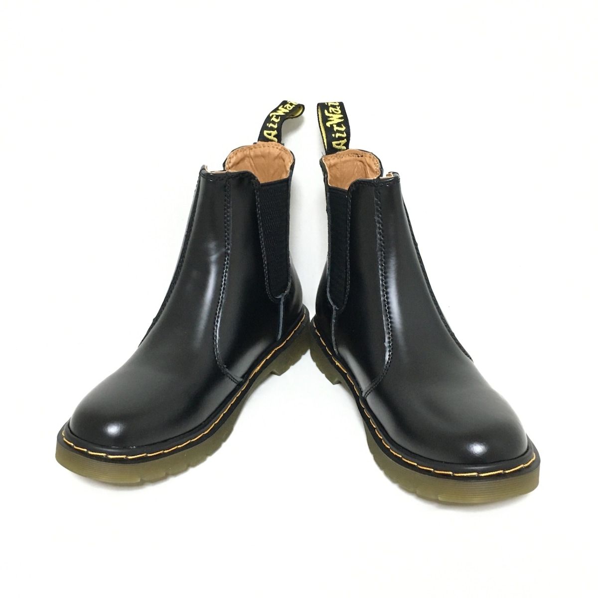 Dr.Martens(ドクターマーチン) ショートブーツ 38 レディース美品 - 黒 サイドゴア レザー