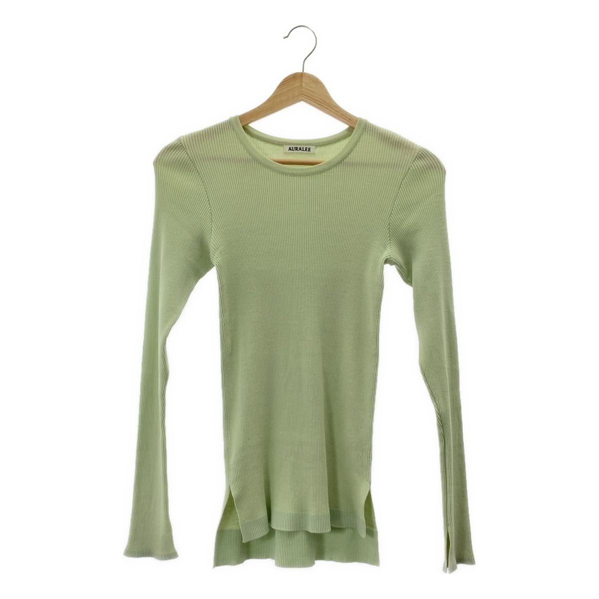 AURALEE / オーラリー | HIGH GAUGE RIB CREW NECK KNIT / リブ