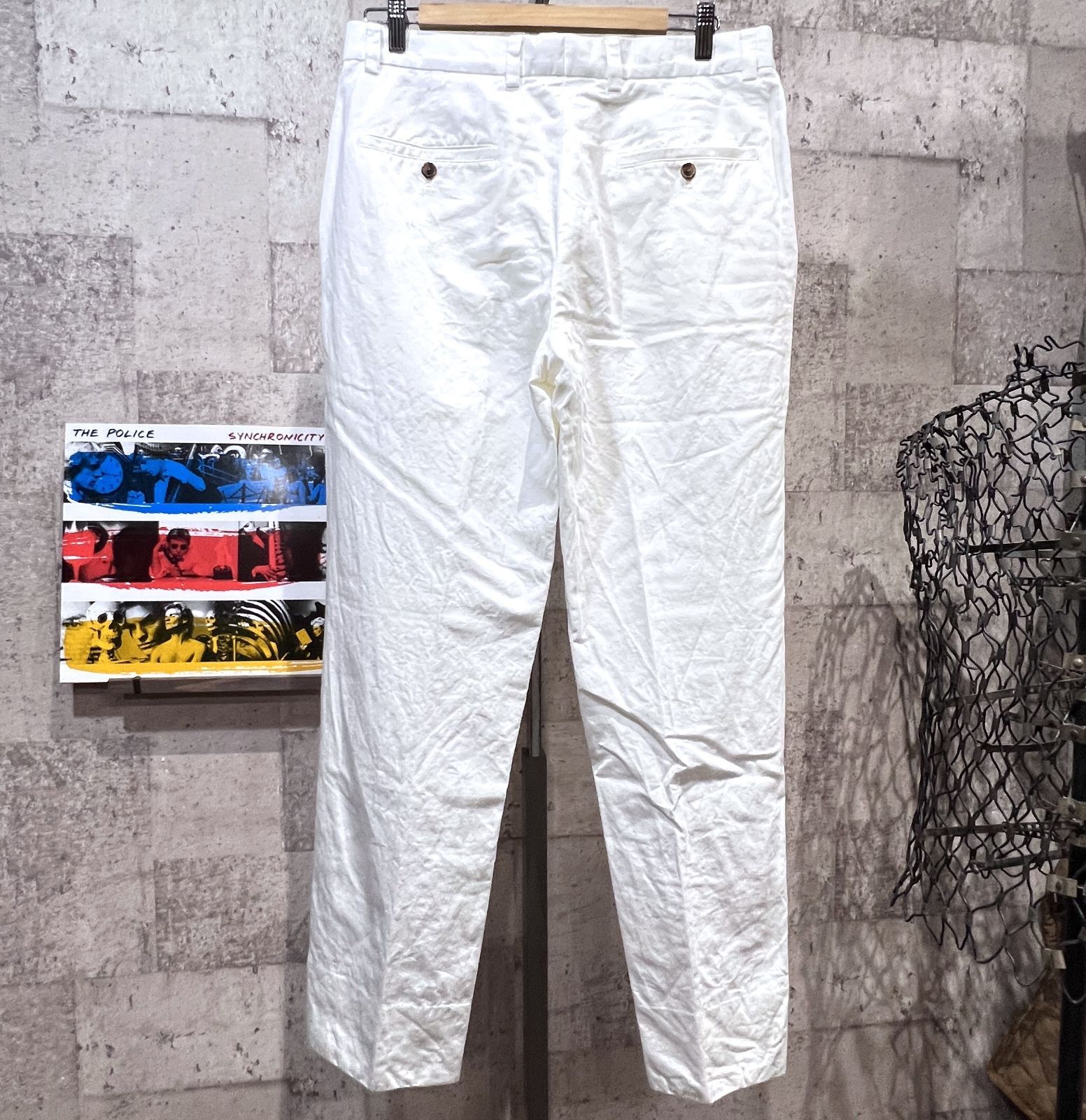 ブルックスブラザーズ 綿麻 ホワイト パンツ 33 BROOKS BROTHERS