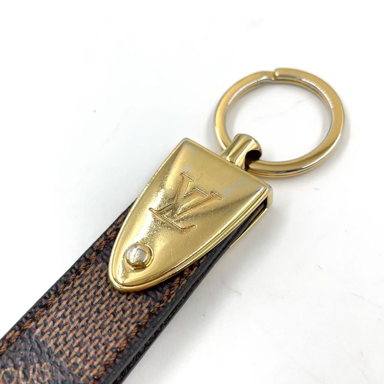 LOUIS VUITTON ダミエ ポルトクレドラゴンヌ キーホルダー PVC