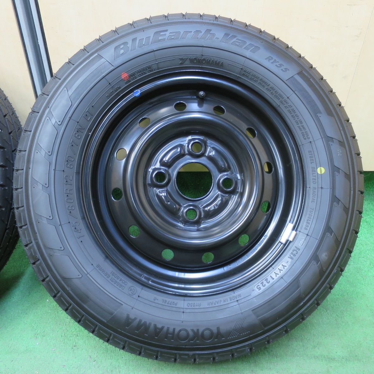 新車外し！25年☆スズキ エブリイ バン 純正 スチール 145/80R12 80 