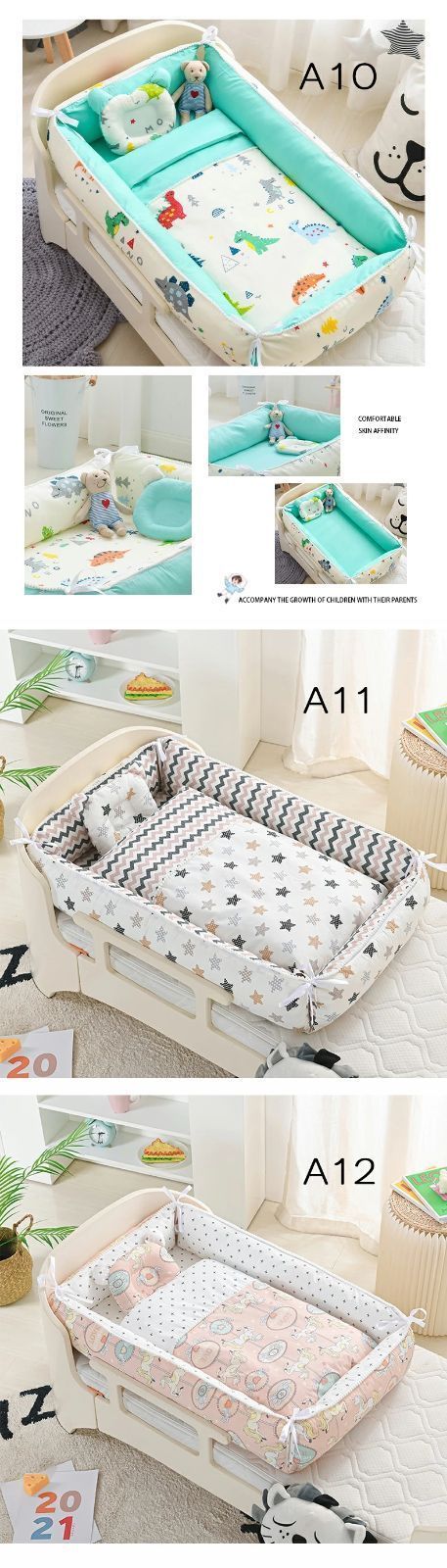 ベッドインベッド ベビーベッド 4点セット 布団 添い寝ベッド ベッドガード 赤ちゃん ベビー クッション 寝返り防止クッション 持ち運び 出産祝い 4点セット ベッドインベッド 寝返り防止 赤ちゃん 安全