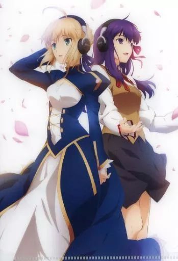 バッジ・ピンズ　セイバー＆間桐桜 缶バッジ 「劇場版 Fate/stay night[Heaven’s Feel]×DENON ワイヤレス・ノイズキャンセリング・ヘッドホン AH-GC20 スペシャルエディション」 購入特典 オーディオブランド「Denon」×劇場版「Fate/stay night