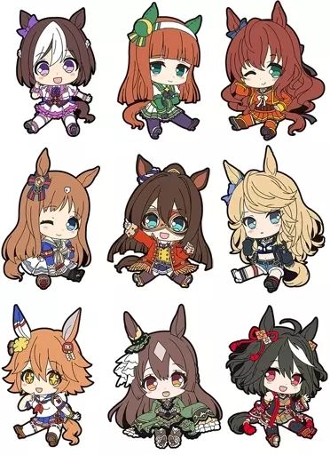 中古】雑貨 全9種セット 「ウマ娘 プリティーダービー ぺたん娘