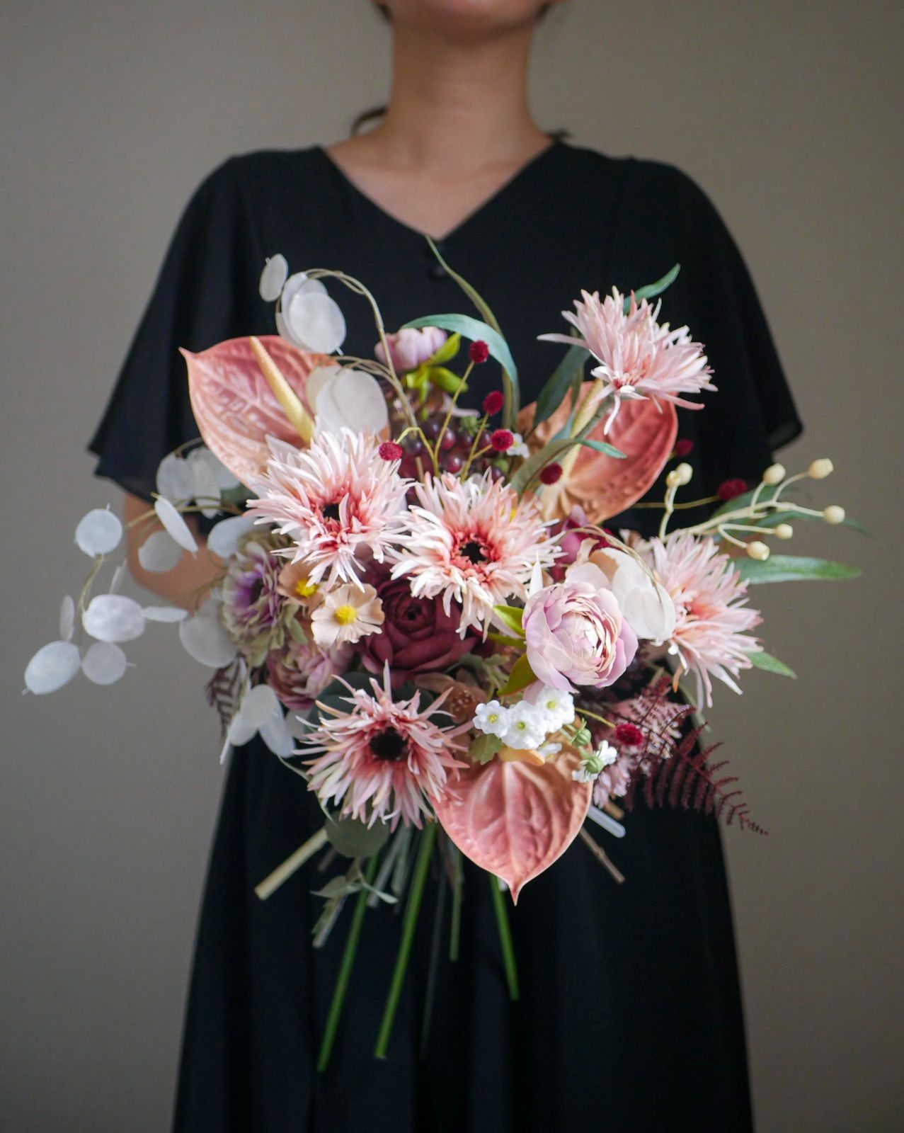 ブーケ　和装　アーティシャルフラワー　造花　前撮り ウェディングブーケ アーティシャルフラワー 前撮り 結婚式