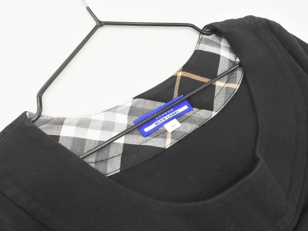 BURBERRY BLUELABELバーバリーブルーレーベルフリル袖Tシャツ38 BURBERRY BLUE LABEL - バーバリーブルーレーベル フリルTシャツ