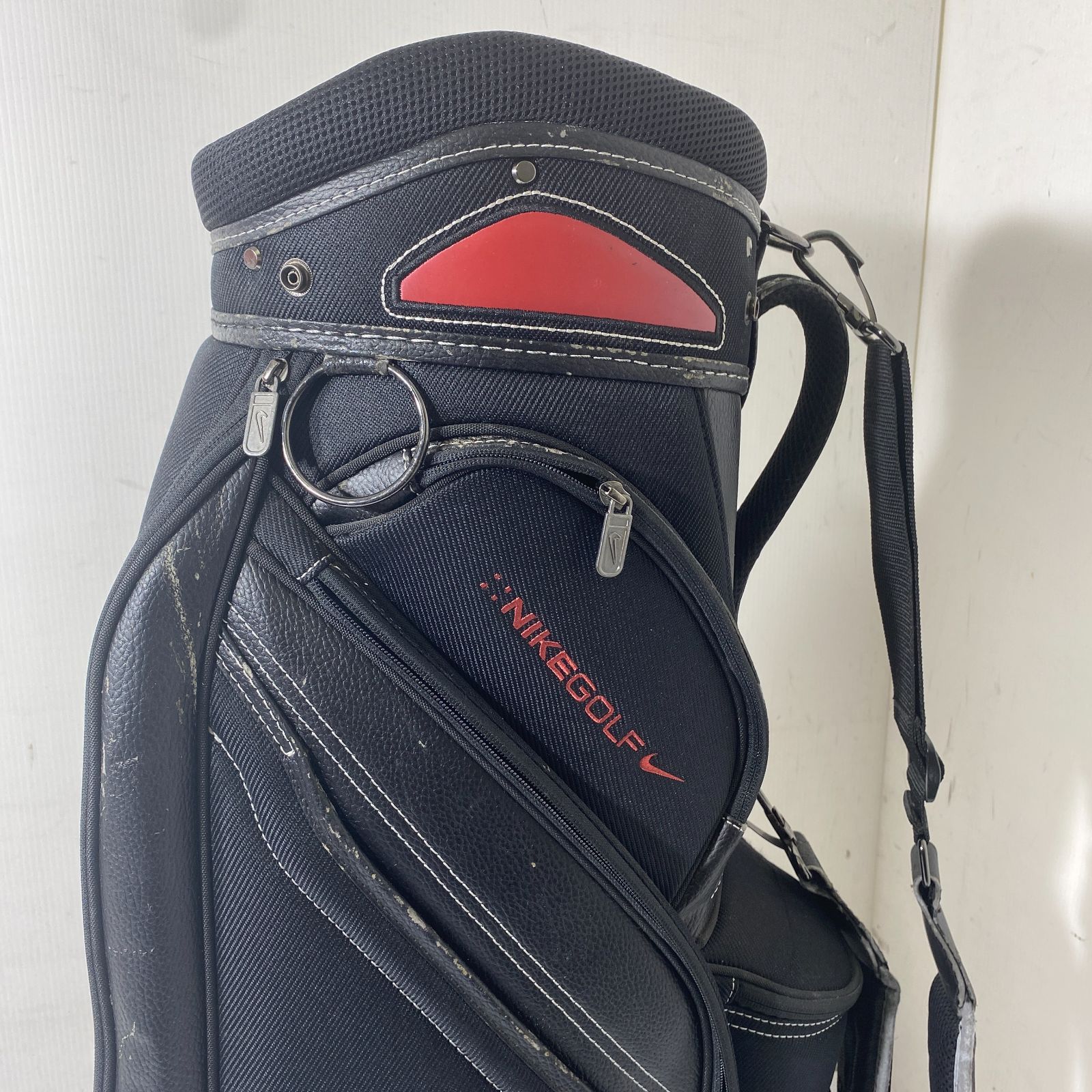 NIKE GOLF ナイキ キャディーバッグ 9インチ 6分割 ブラック / レッド
