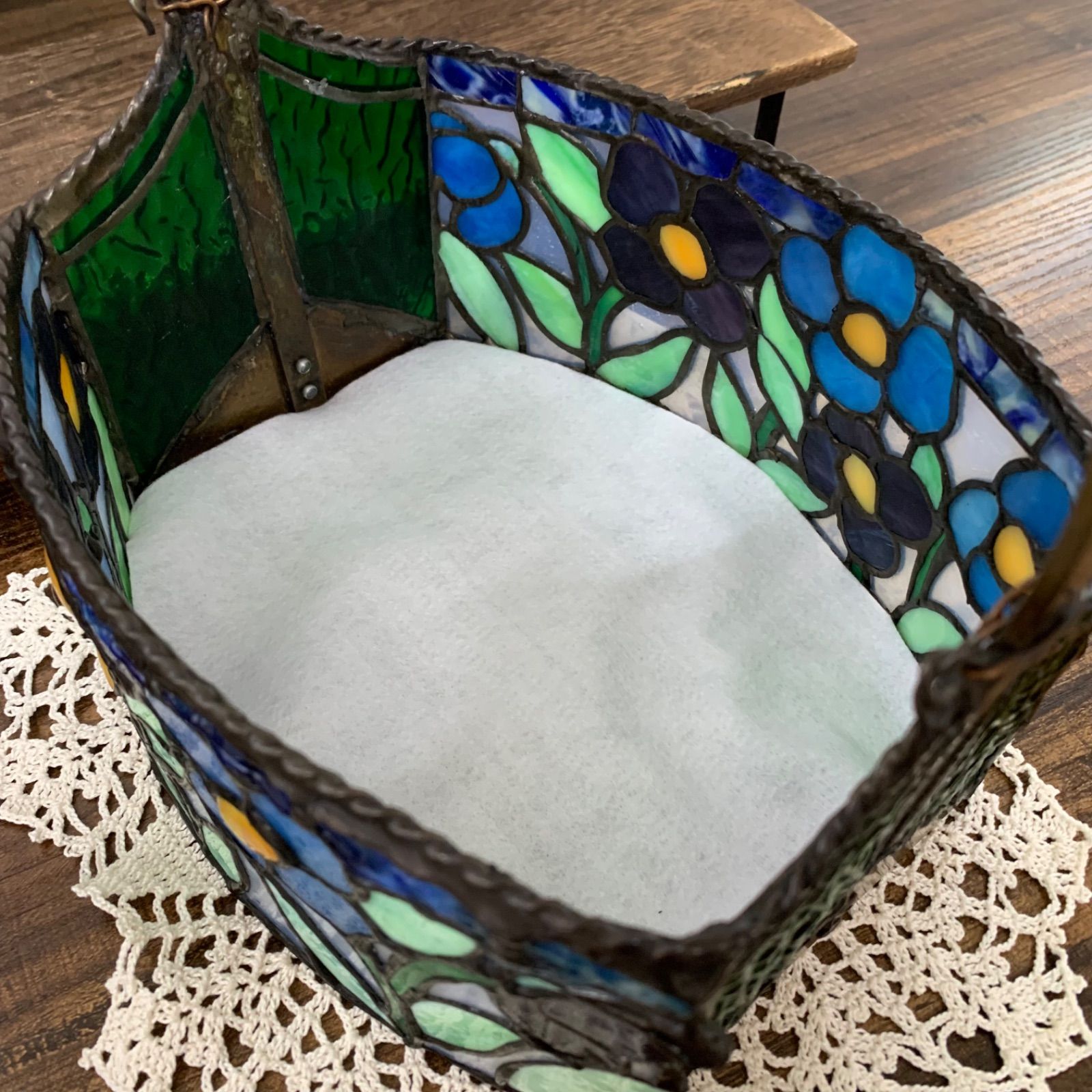 ティンカーベル ステンドグラス小物入れ☆50周年 アンティーク レア