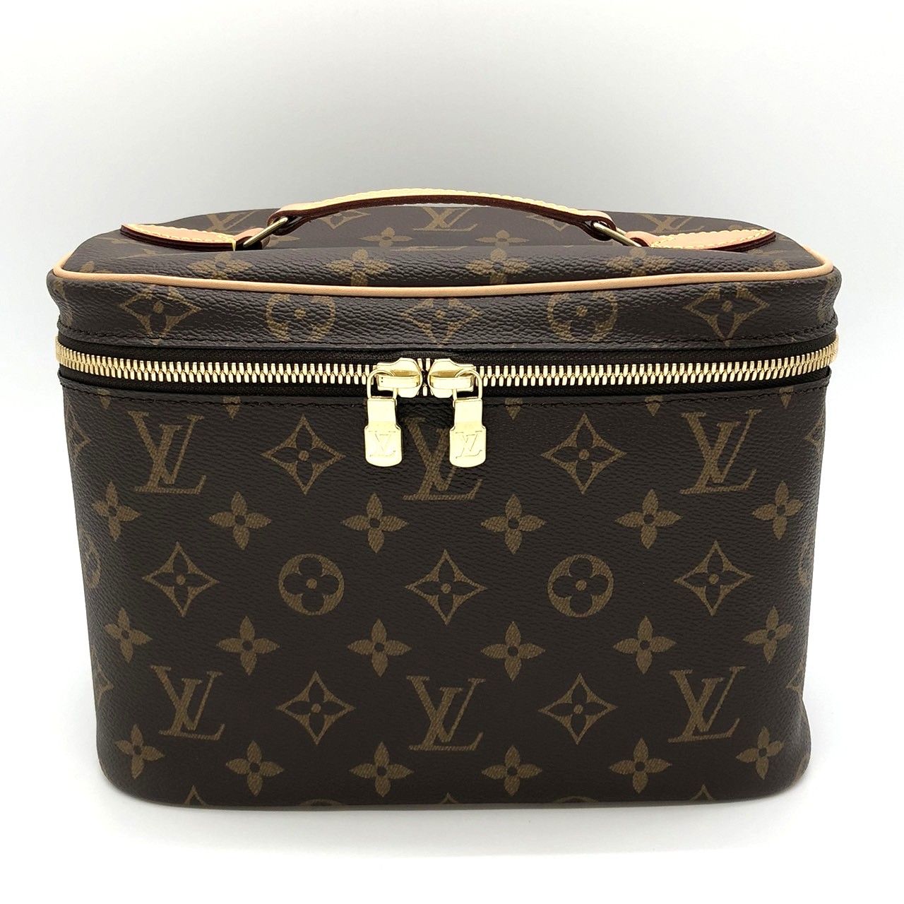 LOUIS VUITTON ルイ ヴィトン ニースBB M42265 バニティバッグ メイクBOX 化粧ポーチ モノグラムキャンバス ブラウン 茶 レディースファッション