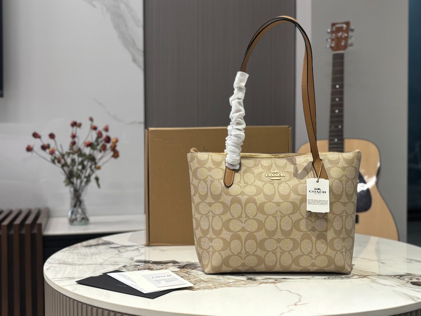今日 COACH Zip Tote - コーチ ジップ トート ショッピングバッグ～高品質で バッグ～-WTO輸入1