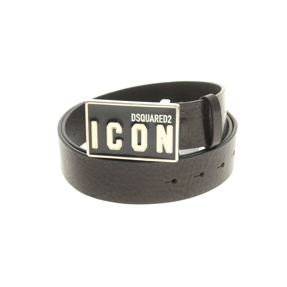 新品】ディースクエアード DSQUARED2 レザー ベルト ブラック