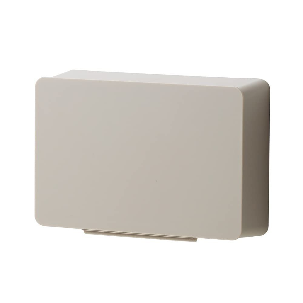 【特価セール】収納ケース サンドホワイト どんな壁にも貼れる WALL pocket ideaco(イデアコ) W (ウォールポケットW)