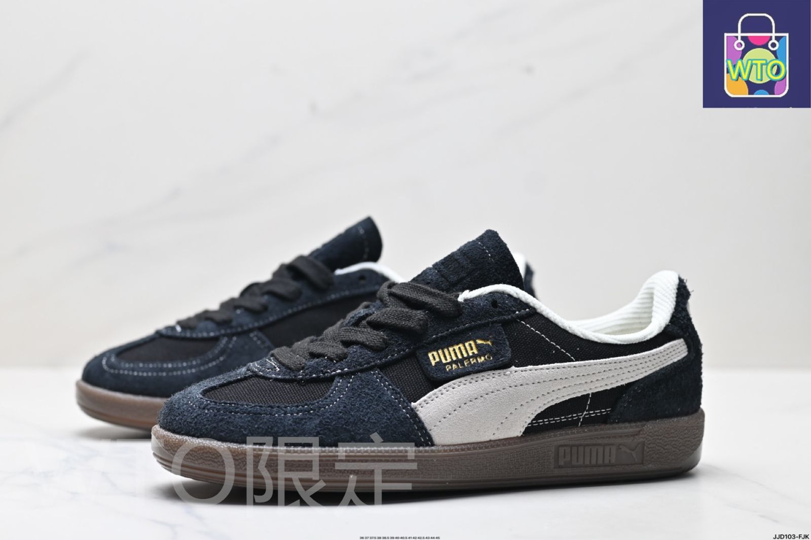 PUMA Palermo Vintage スリップ防止 耐磨耗 ロートップ ドイツ軍訓シューズ ヴィンテージ モデル-WTO輸入3 KIN-KAAI_COM