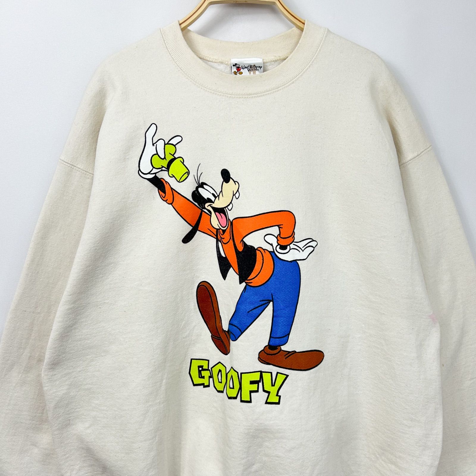 90s USA製 Disney Goofy ディズニー グーフィー BIGプリント 