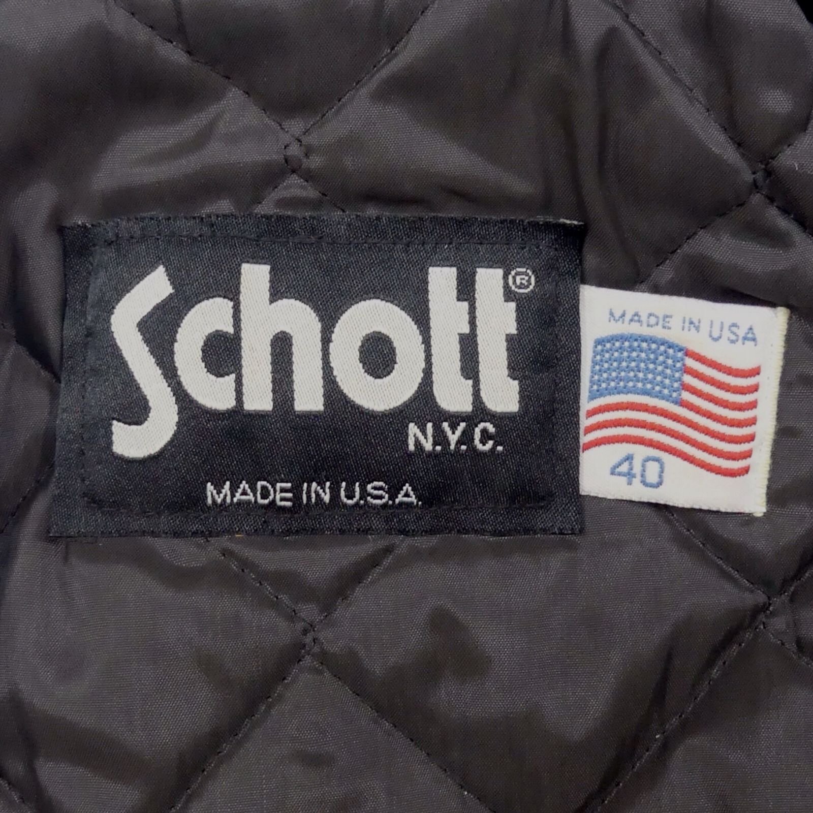 Schott ショット ライダースジャケット 40 シングル 90s