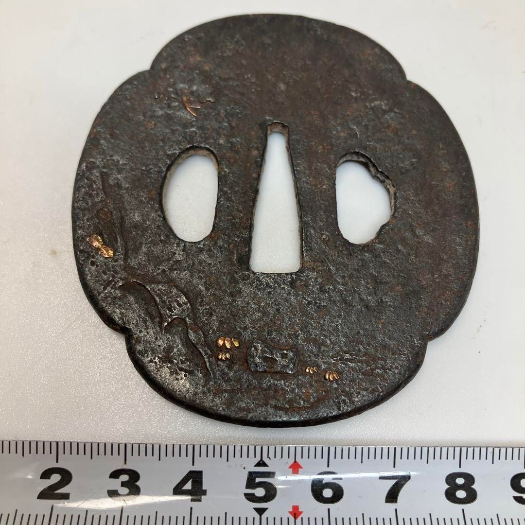  時代 象嵌鍔 100 g 東H 6 0213 金属工芸 工芸品