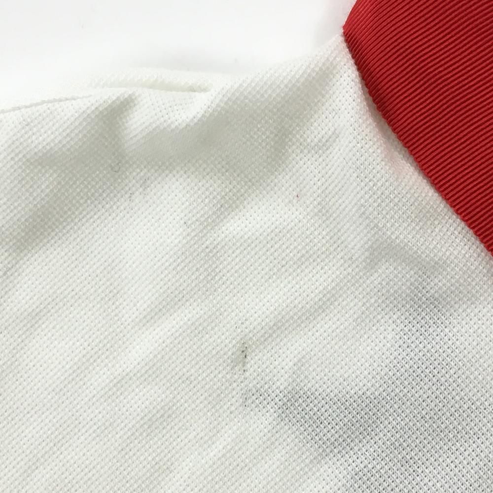 アルチビオ　　⭐️ 新品未使用 超美品】アルチビオ 半袖ポロシャツ 白×レッド バックロゴシルバー