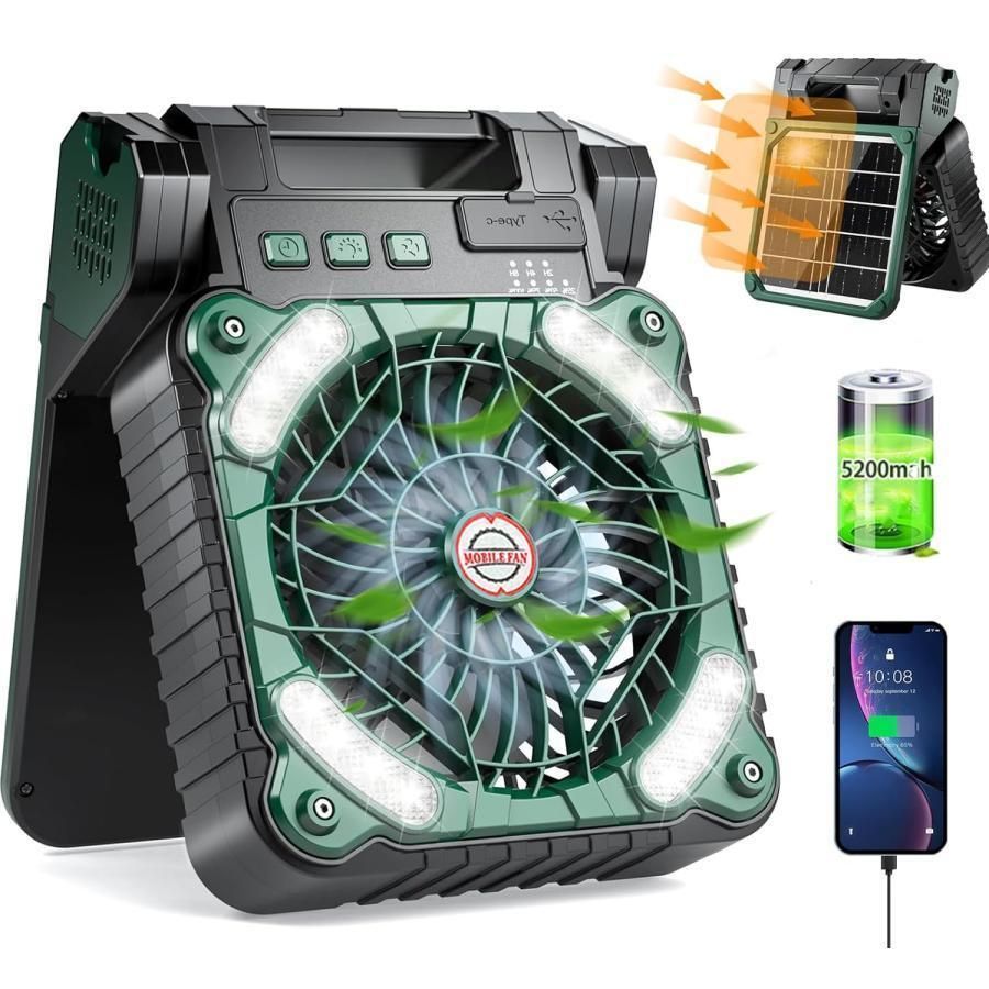 APF-560 ソーラーパワーファン SOTOMO グレイッシュ 2024年度製