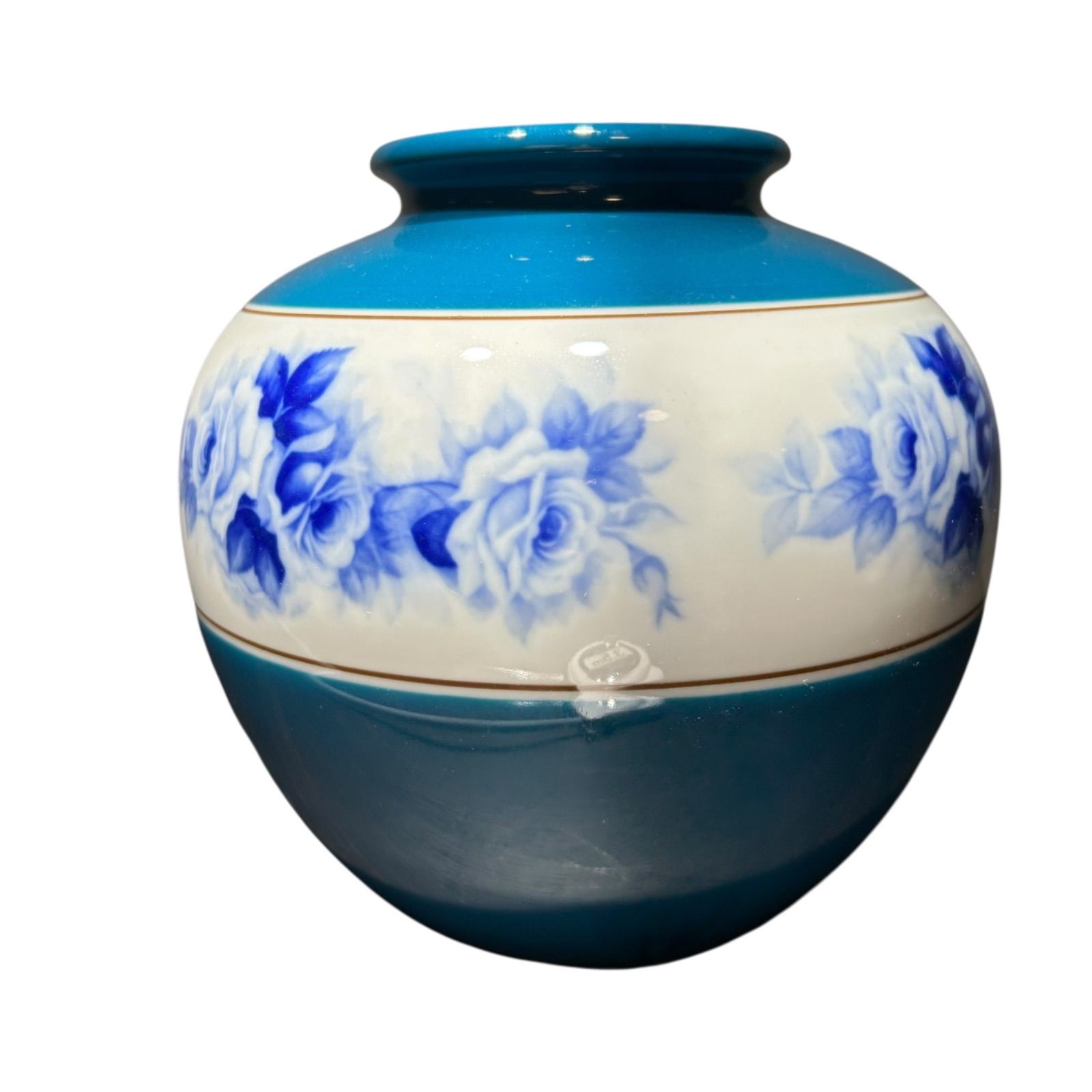ノリタケ 花瓶 ブルーローズ 陶器