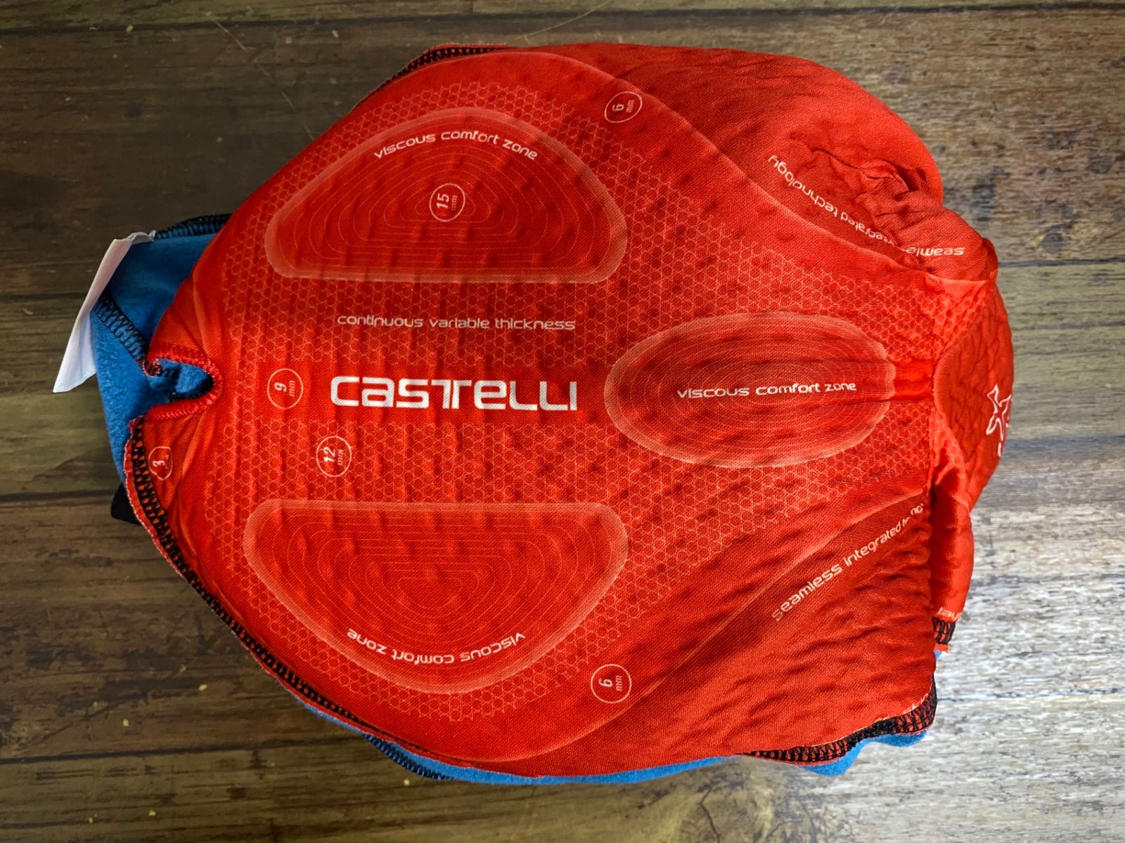 JK211 カステリ CASTELLI ROSSOCORSA ビブタイツ 黒 S 裏起毛 ※内側裏