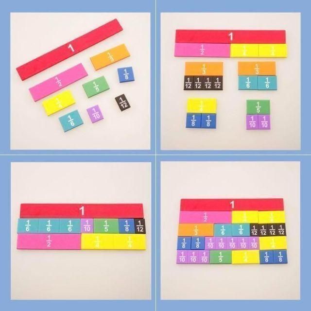 分数ブロック 知育玩具 モンテッソーリ 小学生 小学校 勉強 新品 分数ブロック 知育玩具 モンテッソーリ 小学生 小学校 勉強 新品