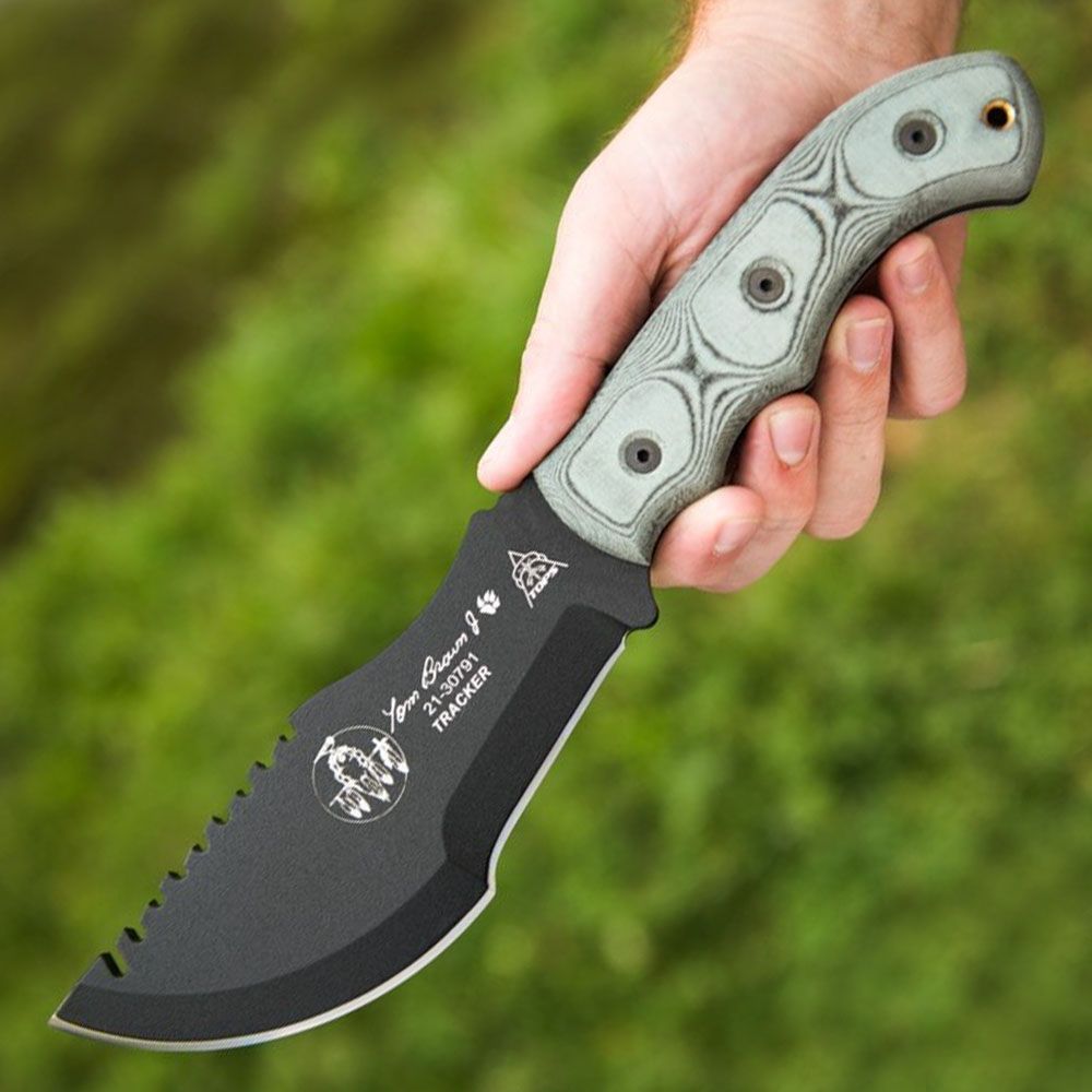 TOPS アウトドアナイフ Tom Brown 1095カーボン Tracker 1 TBT010 18歳以上