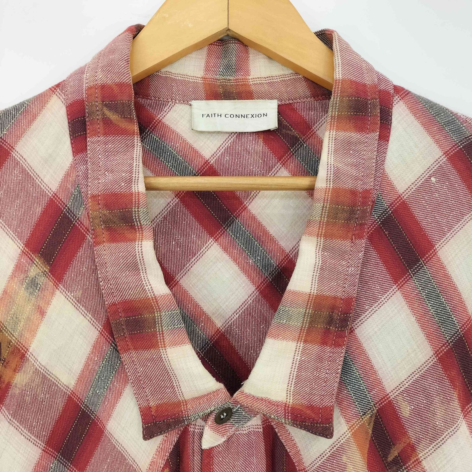 フェイスコネクション FAITH CONNEXION 18AW Bleach Flannel Shirt