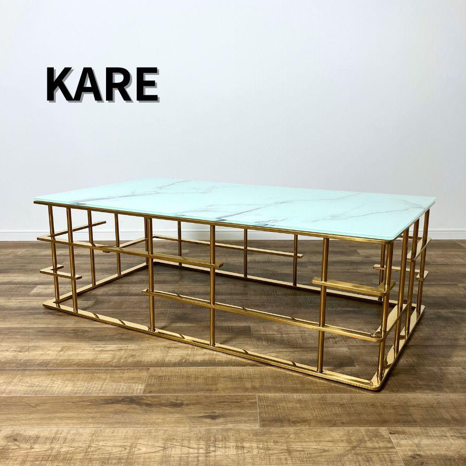 【KARE】ローマゴールド ロー/コーヒー テーブル 引取限定】KARE ローマゴールド ロー/コーヒー テーブル ゴールド