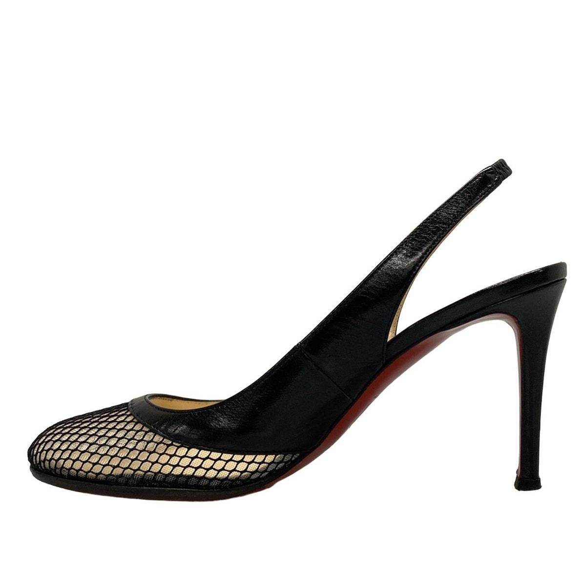 クリスチャンルブタン　パンプス　37ハーフ　ブラック Christian Louboutin - CHRISTIAN LOUBOUTIN(クリスチャン