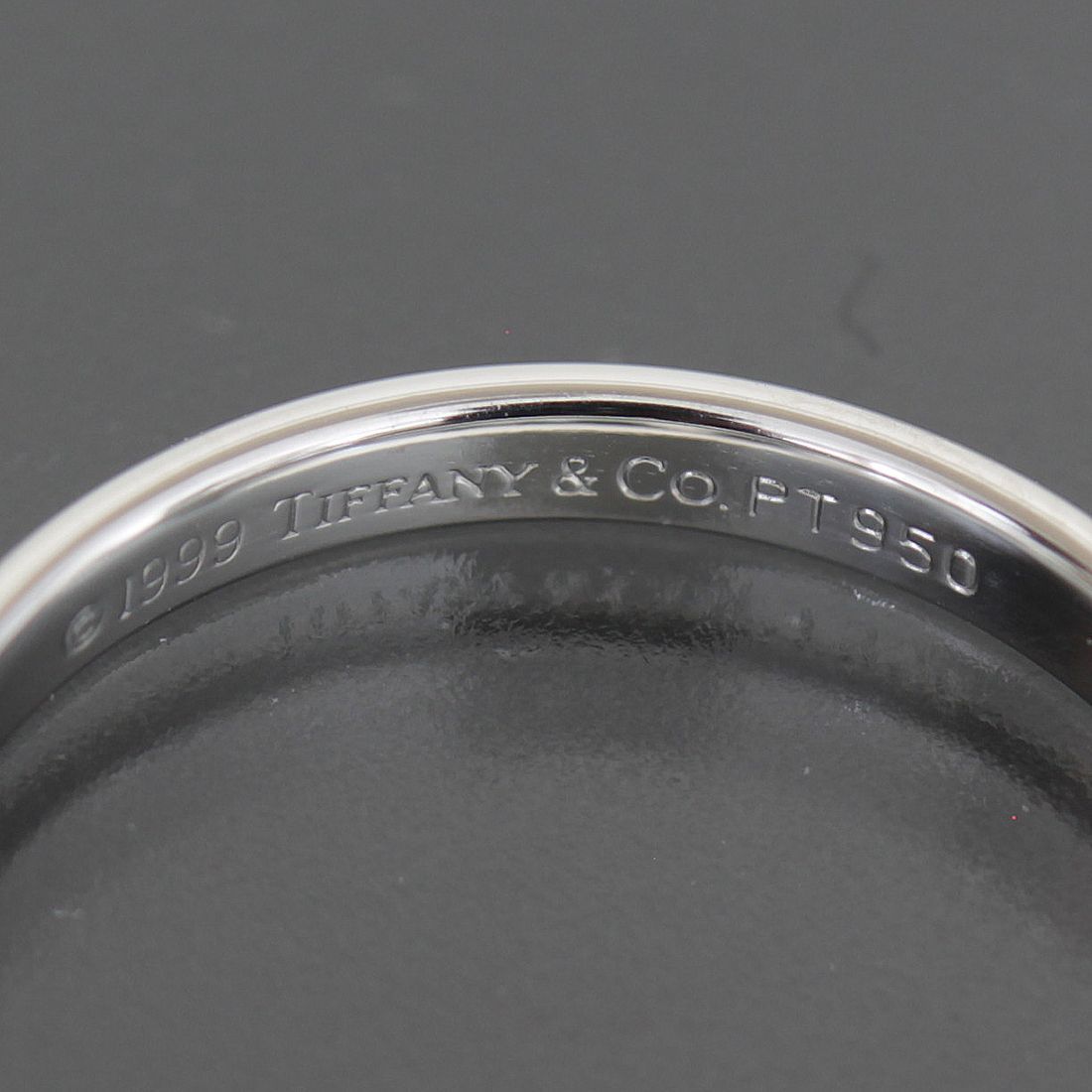 ティファニーウエディングバンド 6.5号 PT950 無傷未使用に近い
