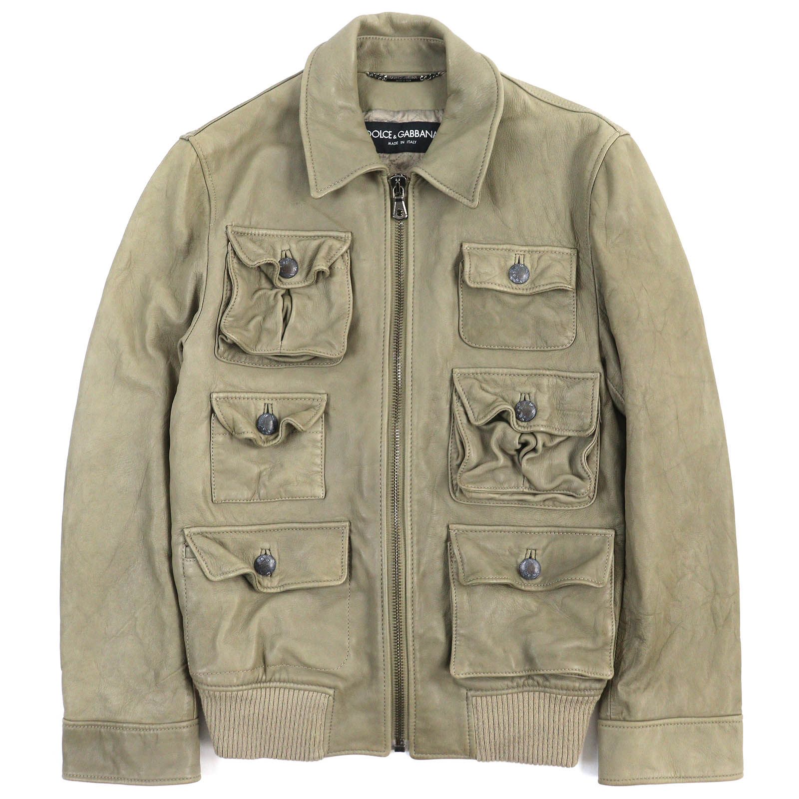 DOLCE&GABBANAドルチェ&ガッバーナレザーブルゾン