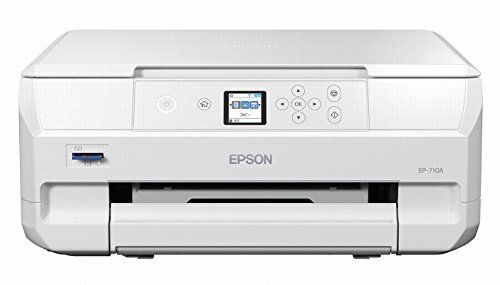 旧モデル エプソン プリンター A4 インクジェット 複合機 カラリオ EP-710A ホワイト(中古品)